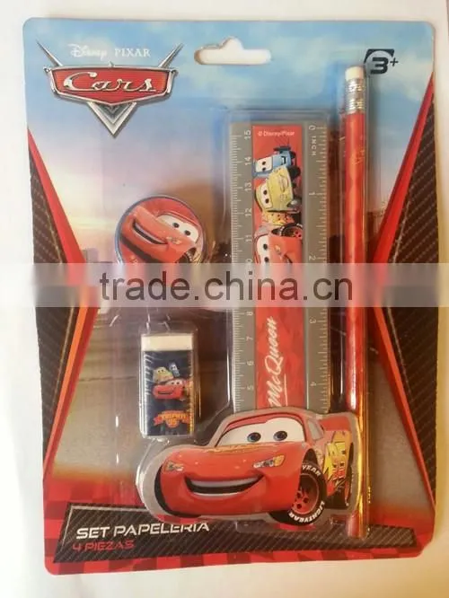 Promotion Set Cars Theme School Stationery Set