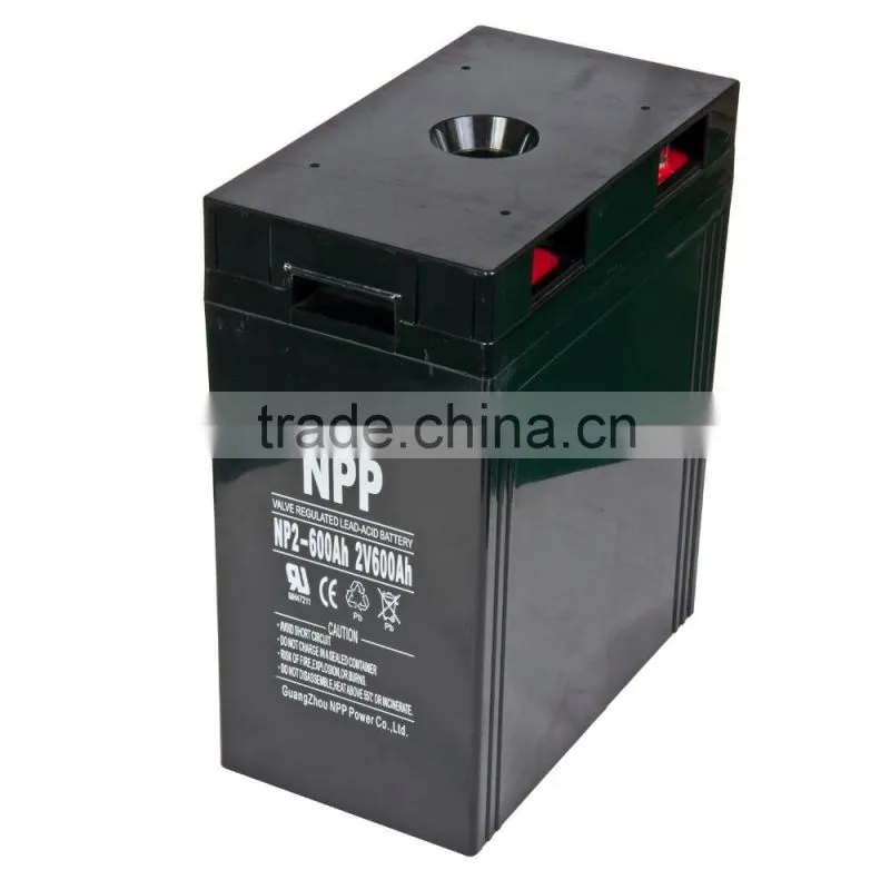 2v600Ah solar Battery for electric car/ tricycle/ golf cart