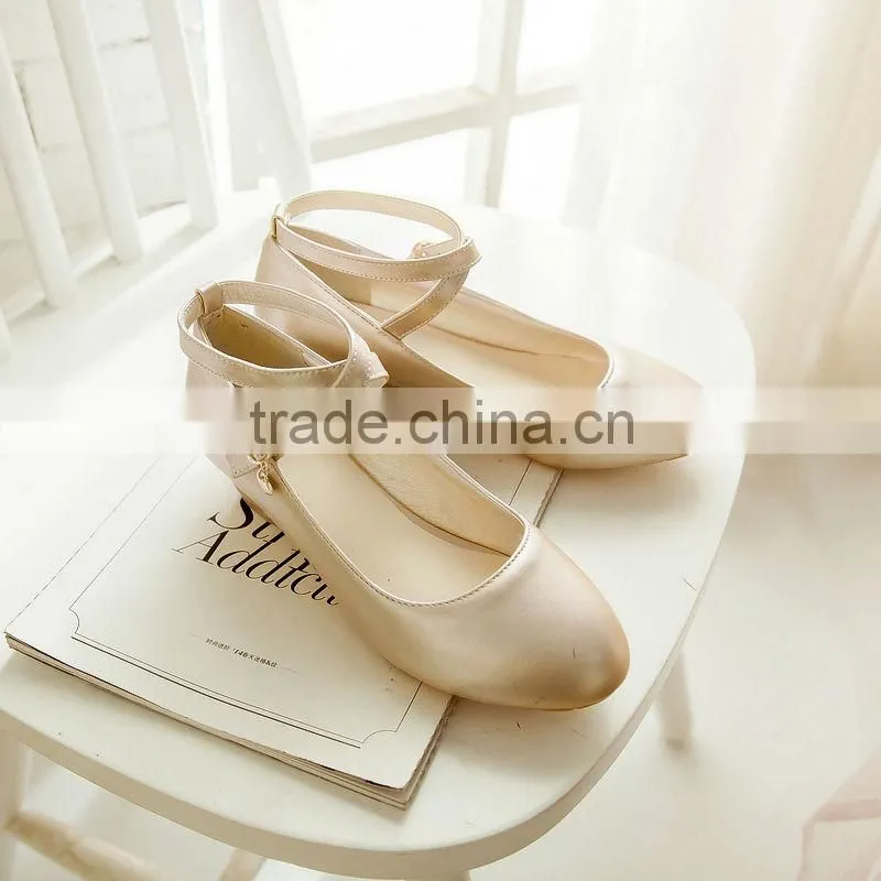 summer closed toe women soft sole elegant wedge heel shoes