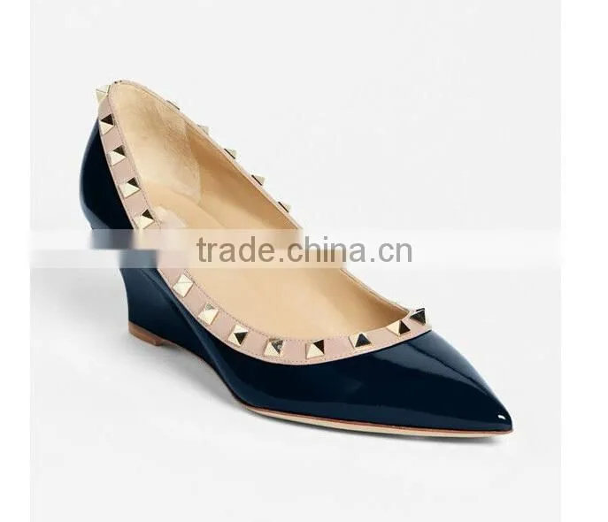 Brand design sexy platform wedge heel dress women shoes