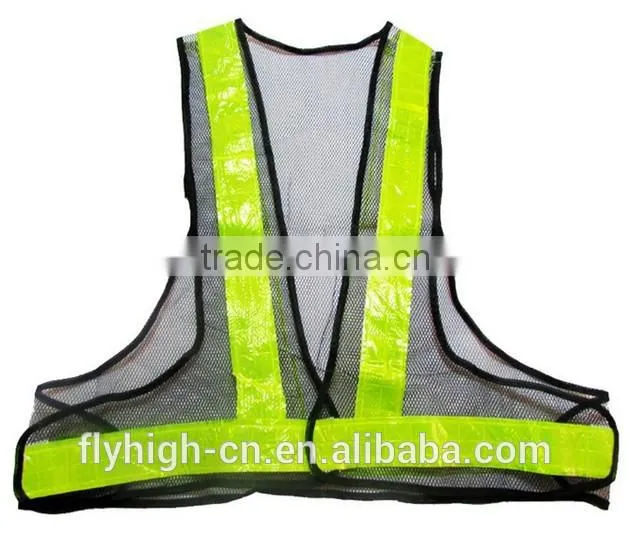 high visibility police safety traffic vest