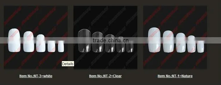 wholesale 100pcs/box&500pcs/bag Natural French Nail Tips False Acrylic Nail Art Tips NT-83/82/85
