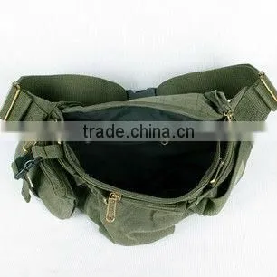 military green canvas waist bag