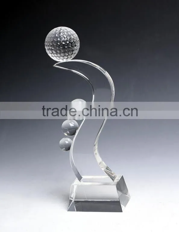 2015 china home decoration product win gift clear trophy