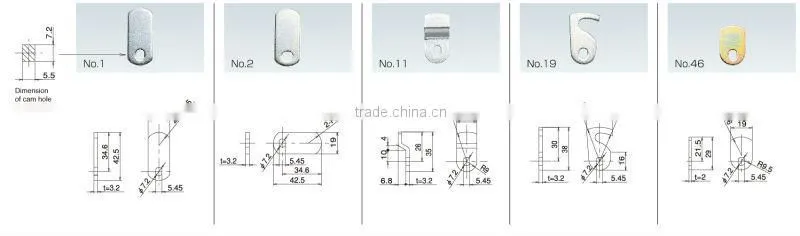 Japanese high quality and security industrial lock serieas, door & window accessories
