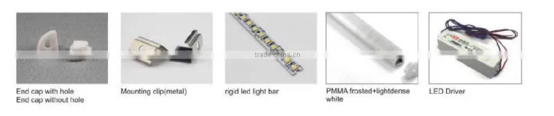 aluminium profile for led strips 12mm width bord PCB