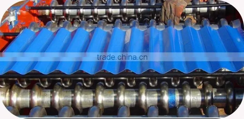 Durable in use most popular corrugated color roof tile machine