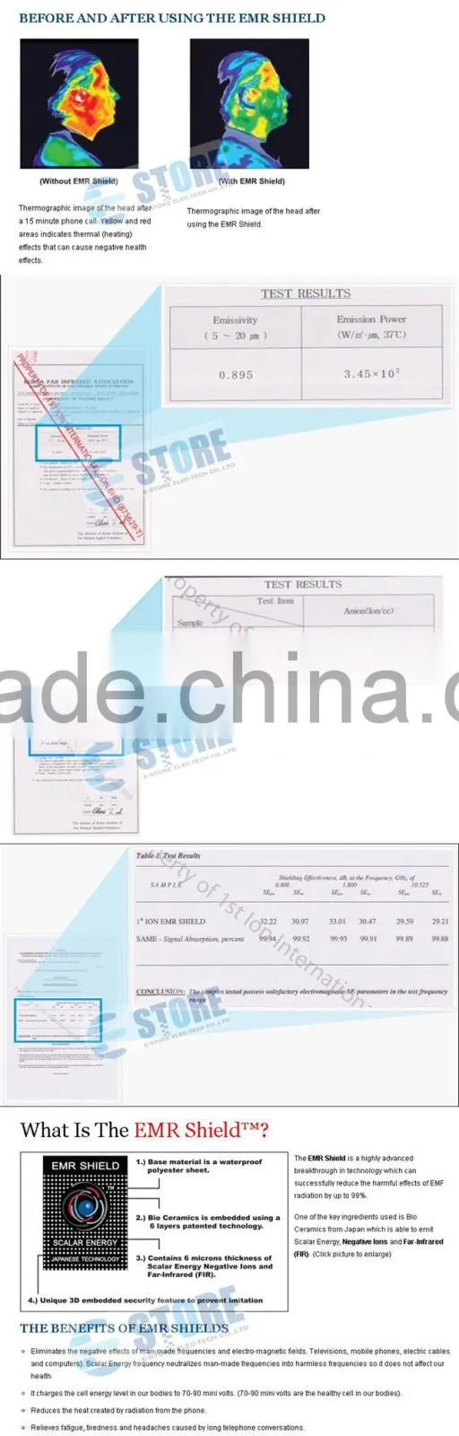Anti Radiation Quantum Shield Bio Energy Negative Ion Sticker