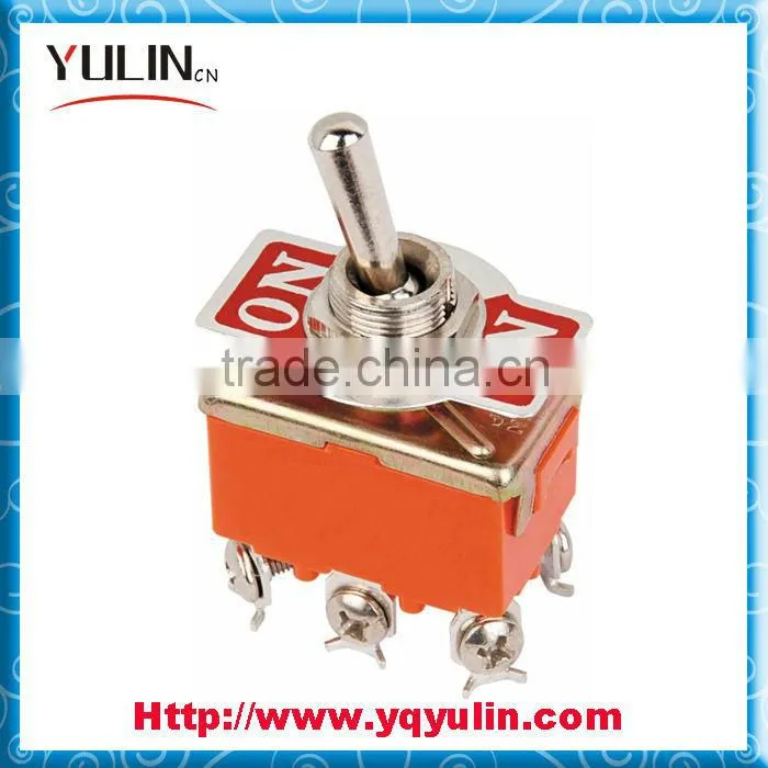 High Quality Mini Red Base 10Amp ON ON Wall Toggle Switch