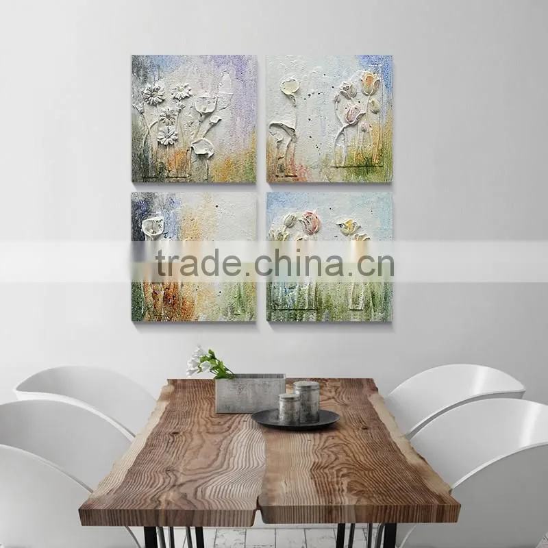 Natural Attractive Supermarket Decorating Art Resin Relief Oil