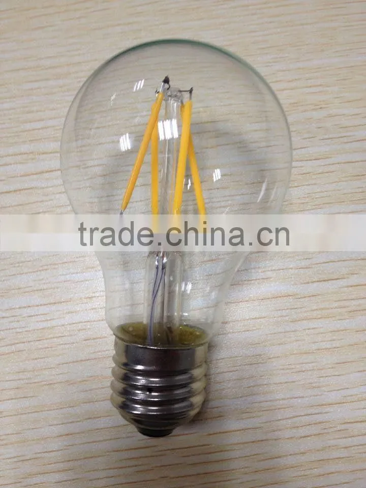 hot sale retro Edison Ra >82 E27 LED filament bulb dimmable led bulb lights warm white glass 360 degree energy saving