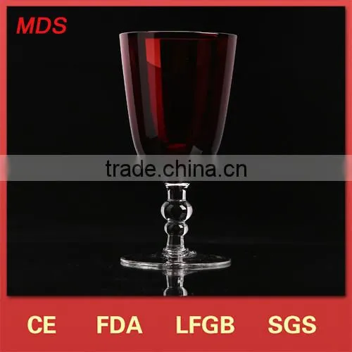 Glass drinkware thick stem crystal christmas wine glasses