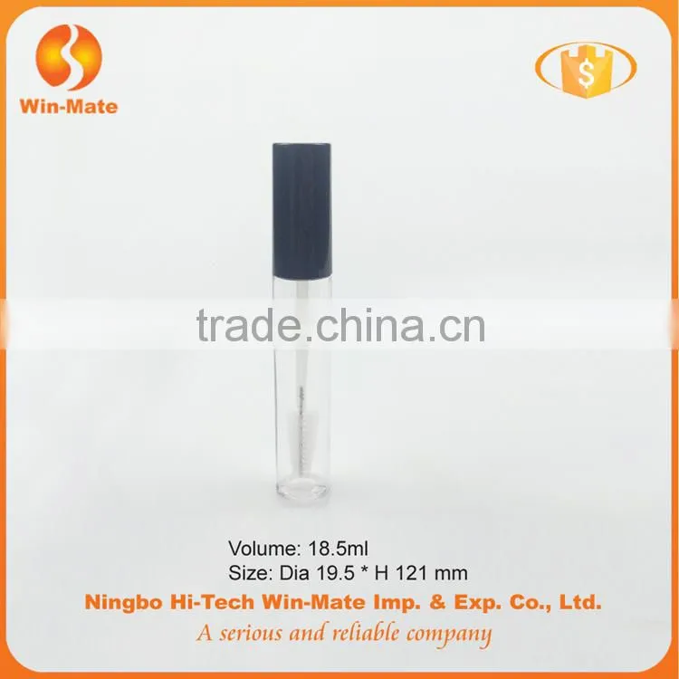 clear factory saled flat 121*19.5mm mascara packaging with brush