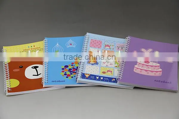 hard cover plastic spiral journal elastic band notebook