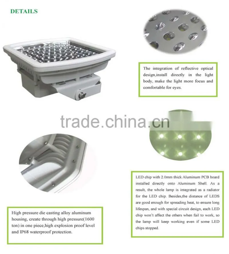40W 60W 80W 100W 120W ATEX UL explosion proof led high bay light