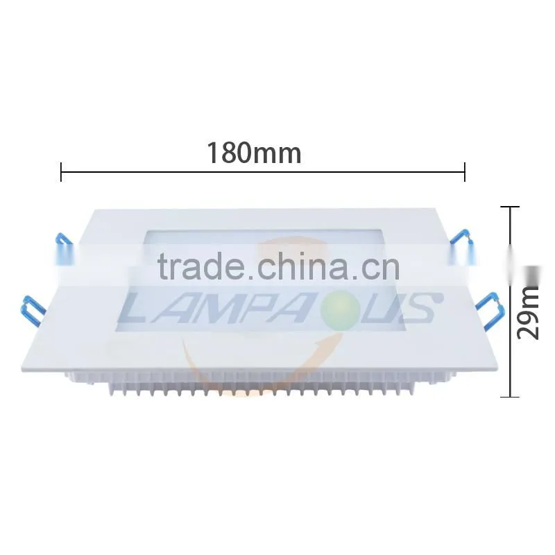 hot new products for 2014 warm white cool white indoor lighting 6500k dimmable 18 watt square led ceiling panel light