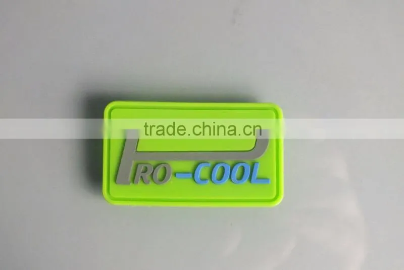 ECO-Friendly PVC Label For Garment, Soft PVC Trademark Brand, PVC Brand Label