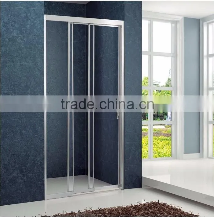 8mm Sliding Door Glass Cubicle 3-Doors Folding Shower Screen(KD4101)
