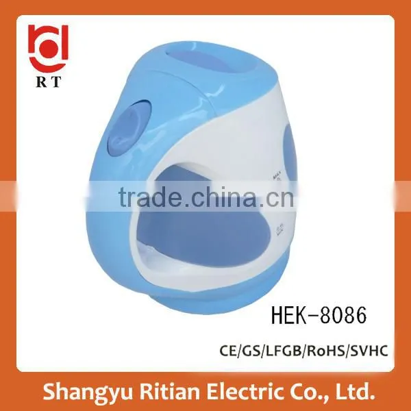 Heat-resistant plastic housing electric soup kettle/plastic kettle/superior electric kettle