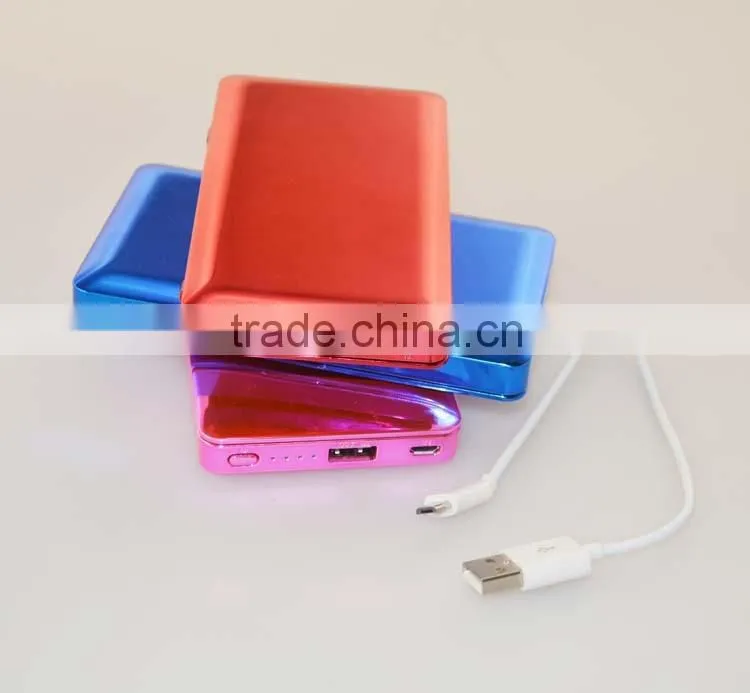 4000mAh Built-in Cable Smart Mirror Power Banks for Lenovo K3 Note Shenzhen