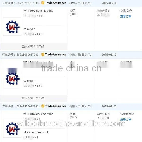 WT10-15 Mobile type brick making machine german manufacturers
