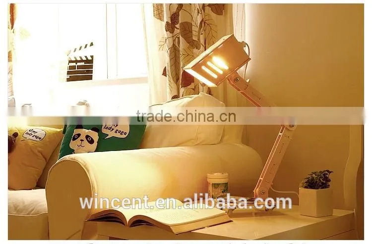 Drawing Handmade Wood Assembly Table Lamp