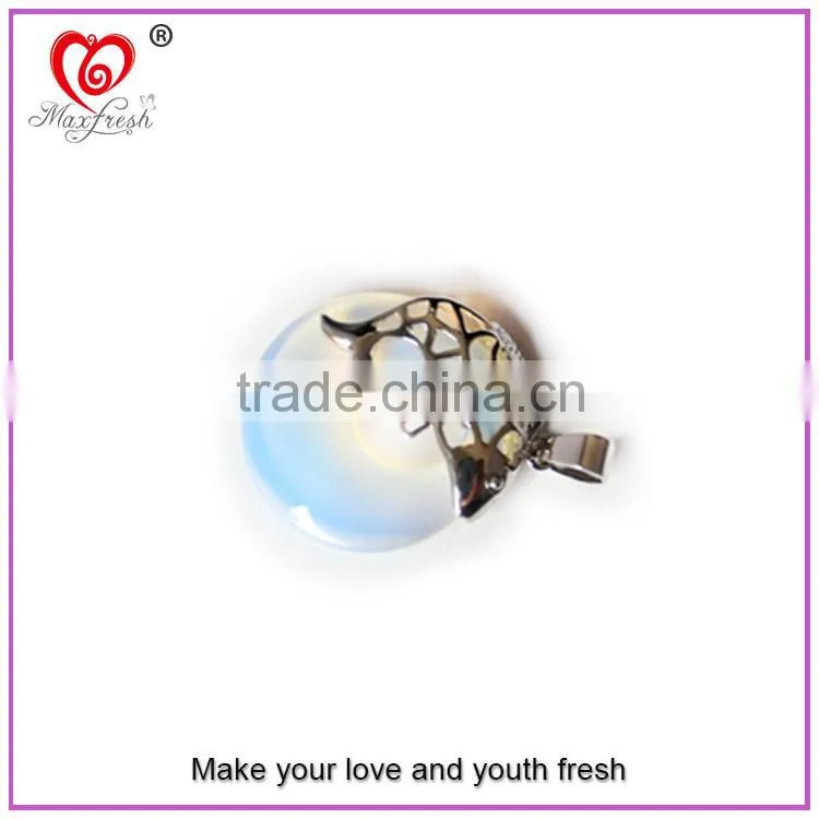 Natural Quartz Crystal Point Pendant with Fish Shape Metal Crystal Necklace Pendant Lucky Fish Car Crystal NEW Hanging Pendant