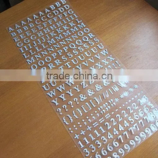adhesive glitter hologram sticker for decoration