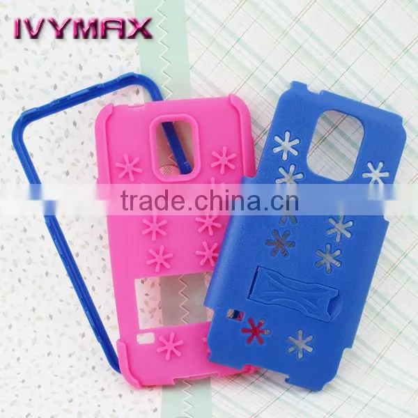 Innovative mobilephone case for Samsung Galaxy S5,Snowflake combo case