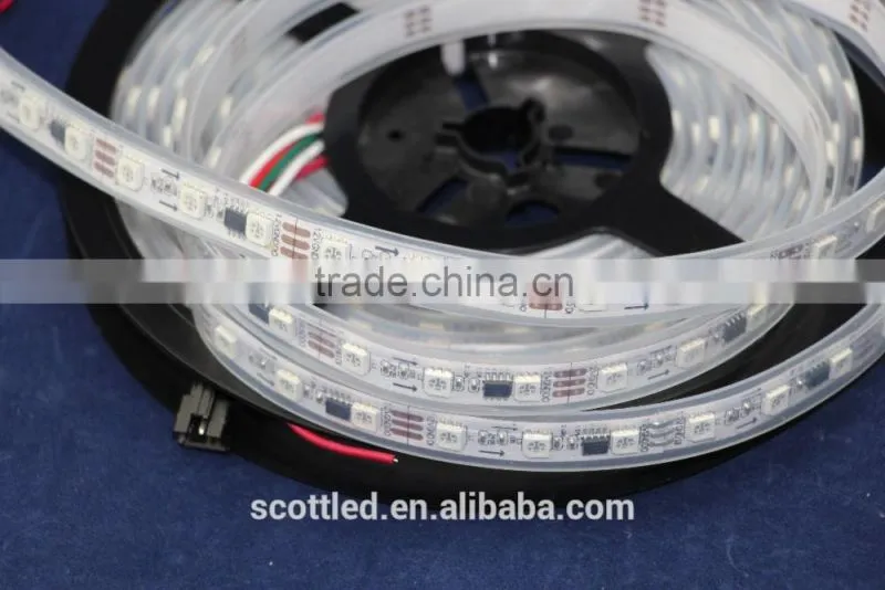 Waterproof IP67 Decoration DC12V SMD5050 60 Leds WS2811 Digital Led Tape/WS2811 Led Strip