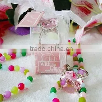 Crystal customized logo keychains for decoration
