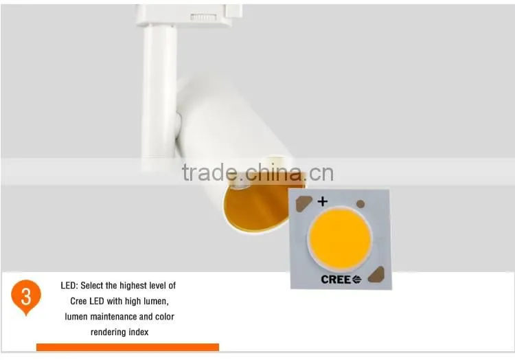 6w fashion modern dimmable led track rail lights