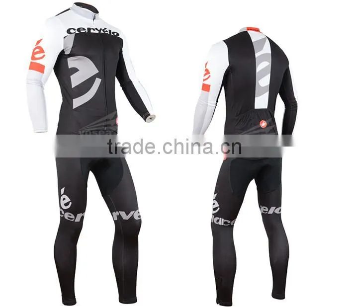 Customized unique winter thermal cycling jersey with pants