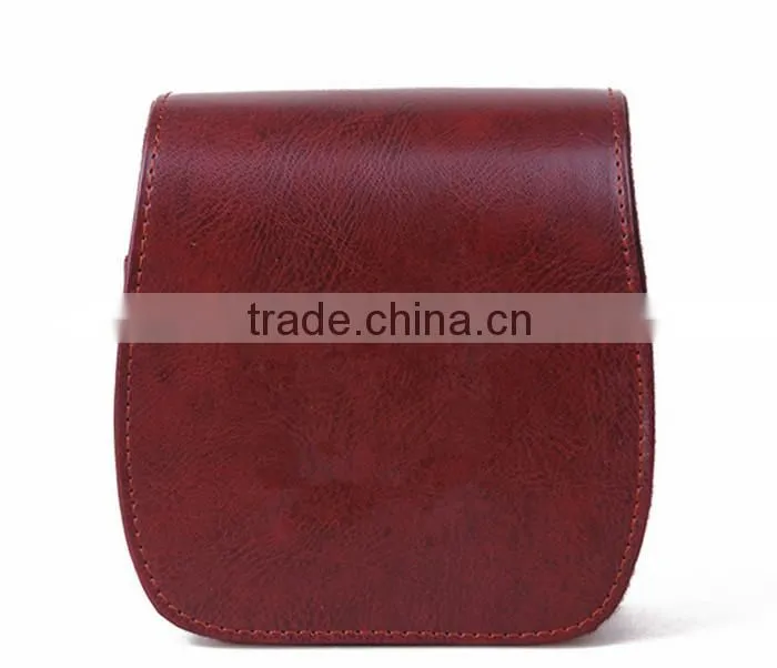 Factory lovely stylish leather Camera Bag for girl in Dongguan