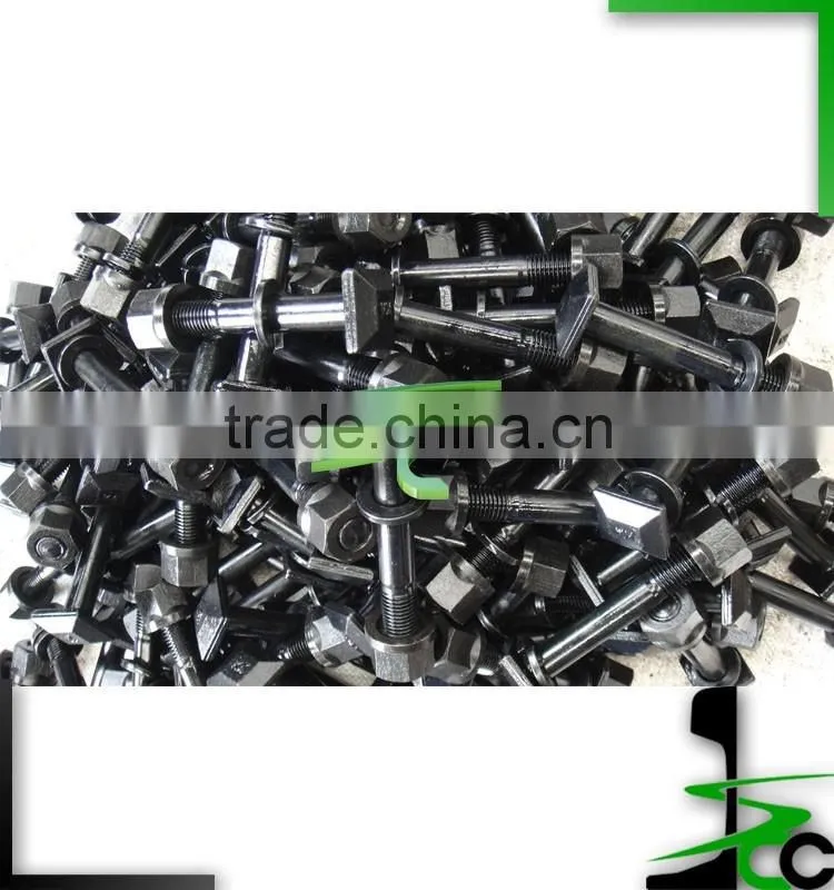 Square head fish bolts nuts washers