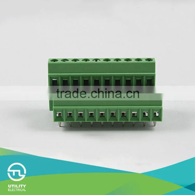 portable datd pcb mount screw terminal block MU1.0H2L3.5 UL VDE Approval pcb manufacturer Supplier in China
