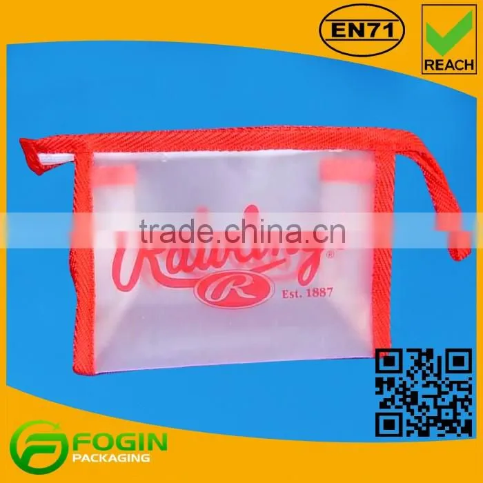 travel cosmetic transparent pvc pouch clear