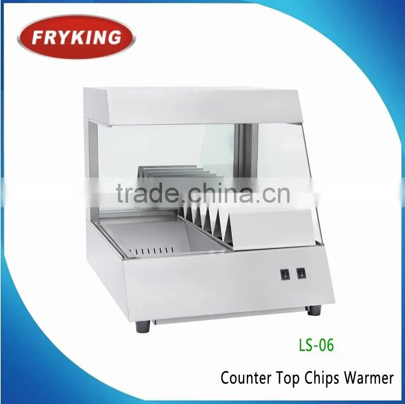 Stainless steel counter chips worker/ chips warmer