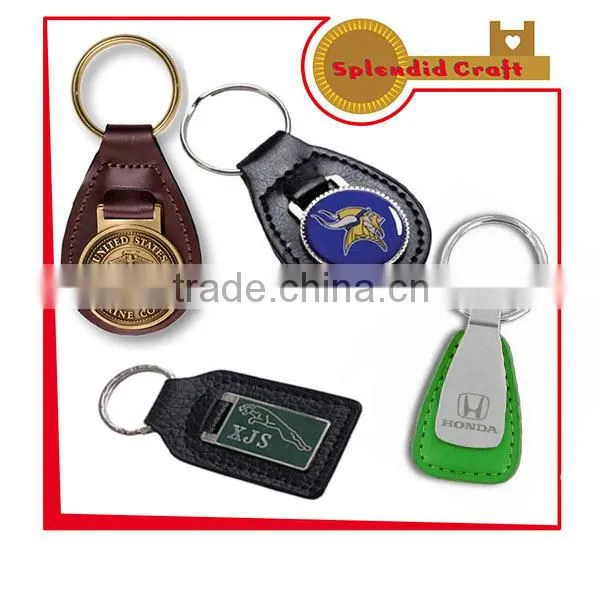 high quality Blank leather keychain