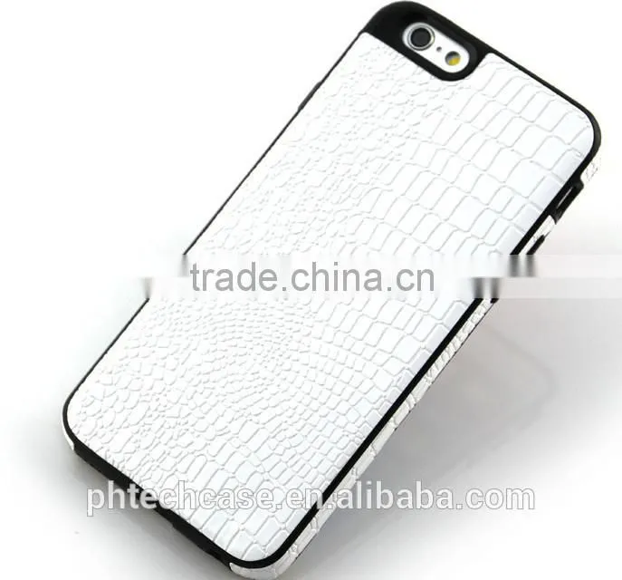 Skinning TPU+PU Case for iPhone 6 Plus Back Cover, Skinning Case Back Cover With TPU Material for iPhone 6 Plus