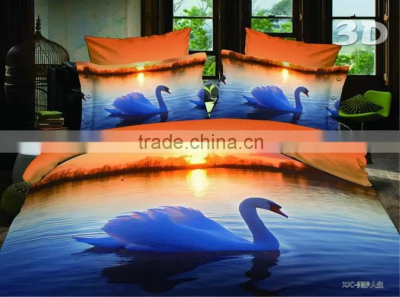 2015 High quality hand embroidery bed sheet