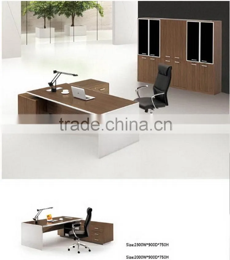 Guangzhou factory customized eco-friendly shiny executive desk