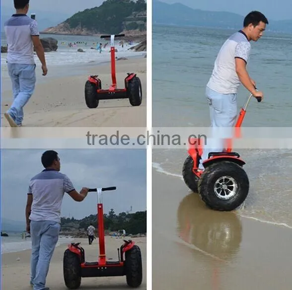 2016 Htomt 19 inch tyre two wheel electric scooter for golf course and beach