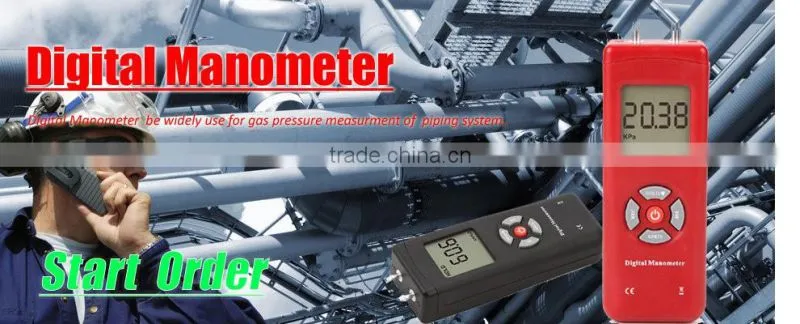 13.79kPa/ 2.00Psi /Dual LCD Digital Manometer Differential Air Pressure Gauge TL-100