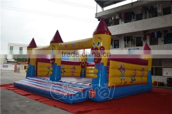 Giant Commercial Inflatable Clown Bouncy Castle, Inflatable Jumping Castle for Kids