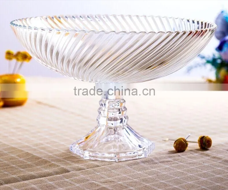 High Quality Decorative Glass Plate Serving Platters Cup Cake Stands Western wedding