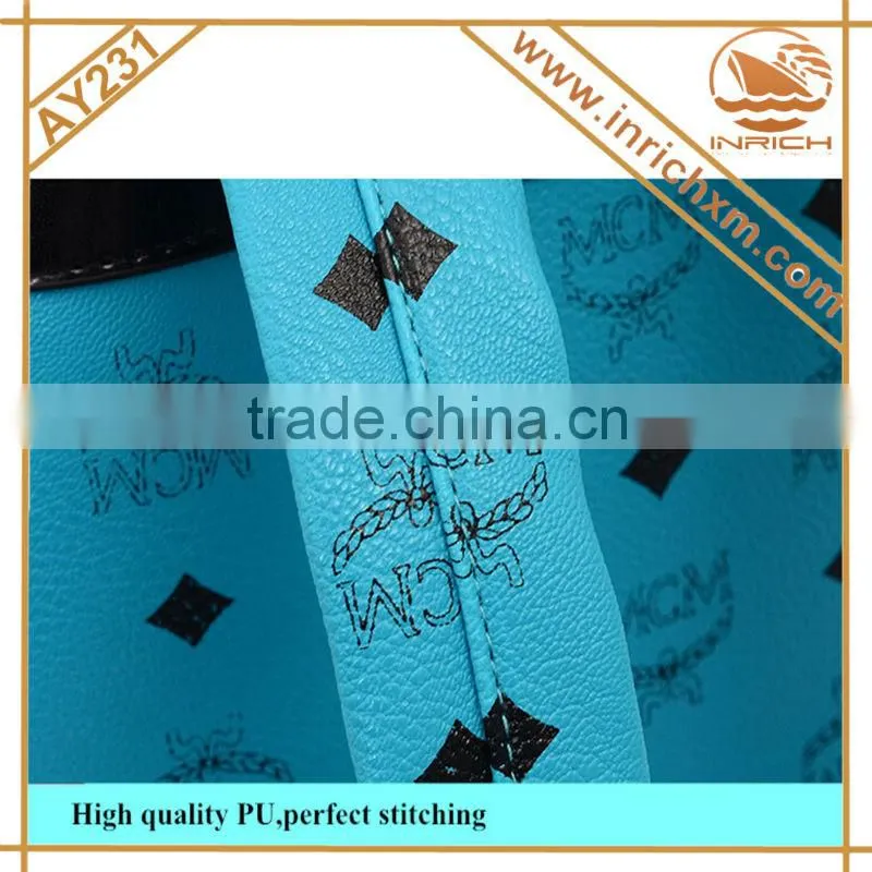 Quality PU High School Student Backpack For Girls