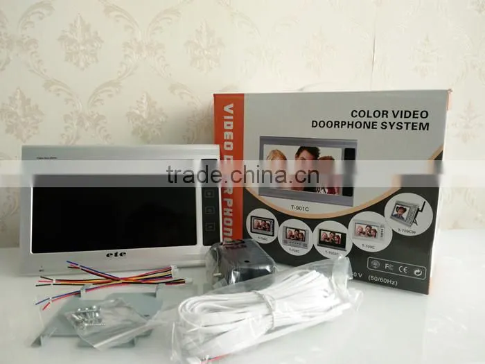 9 inch doorbell/ door phone intercom system night vision waterproof video doorbell