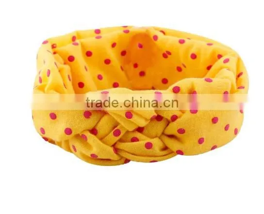Red Toddler Baby Girls Polka Dot Headband Hair Band Headwear Wrap Accessories