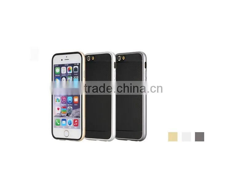Rock kani series Metal bumper+TPU back cover for apple iphone 6